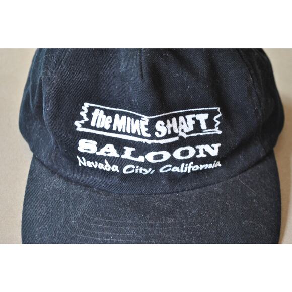 Vintage The Mine Shaft Saloon Nevada City Hat Cap - Picture 1 of 6